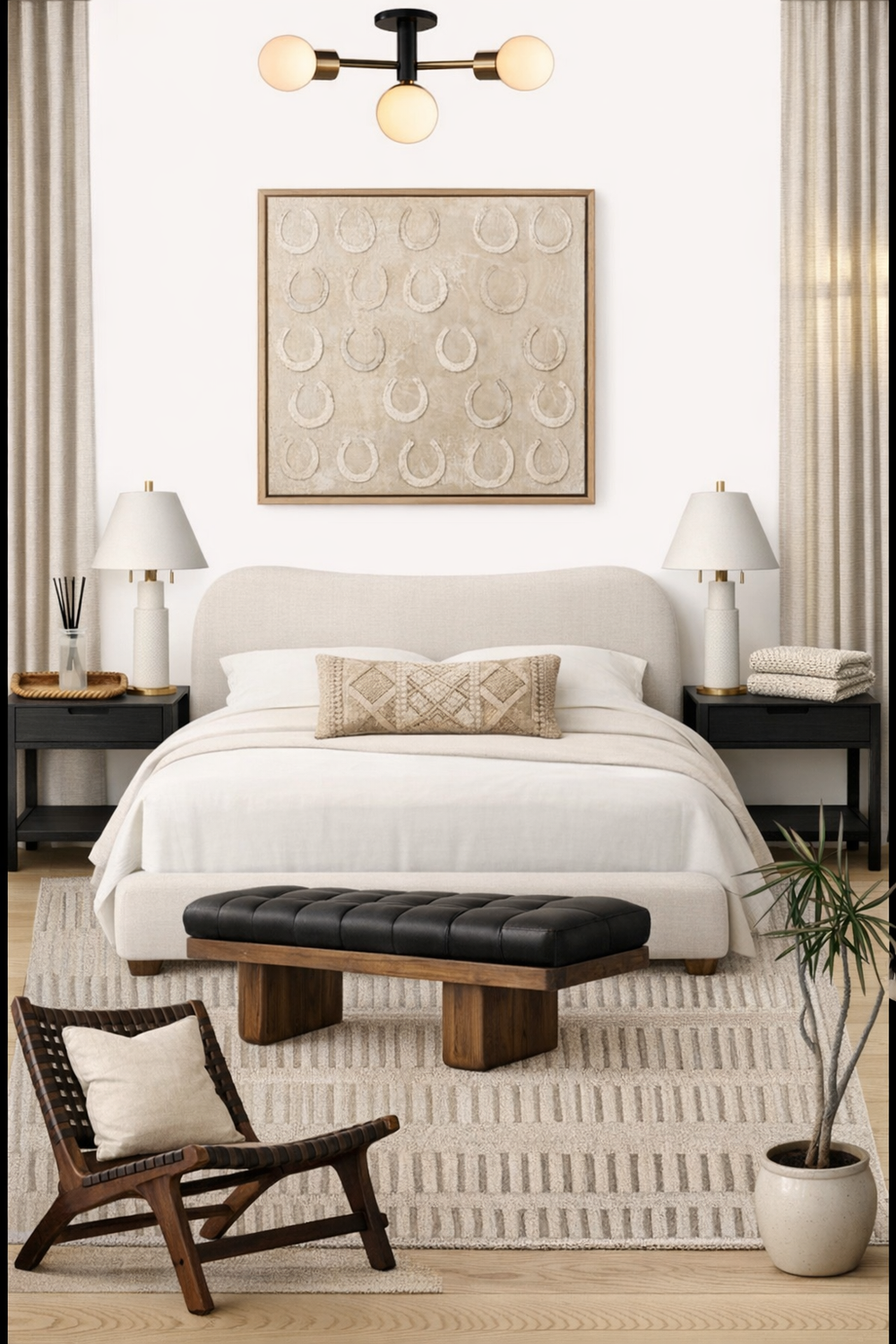 Warm Naturals Bedroom — Linen & Layers