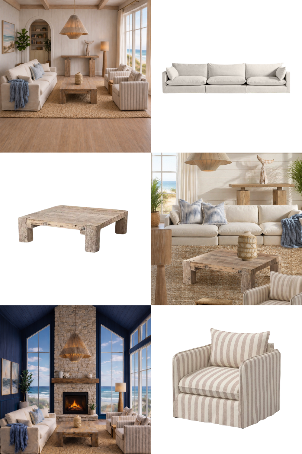 Coastal Grandmother Living Room Edit