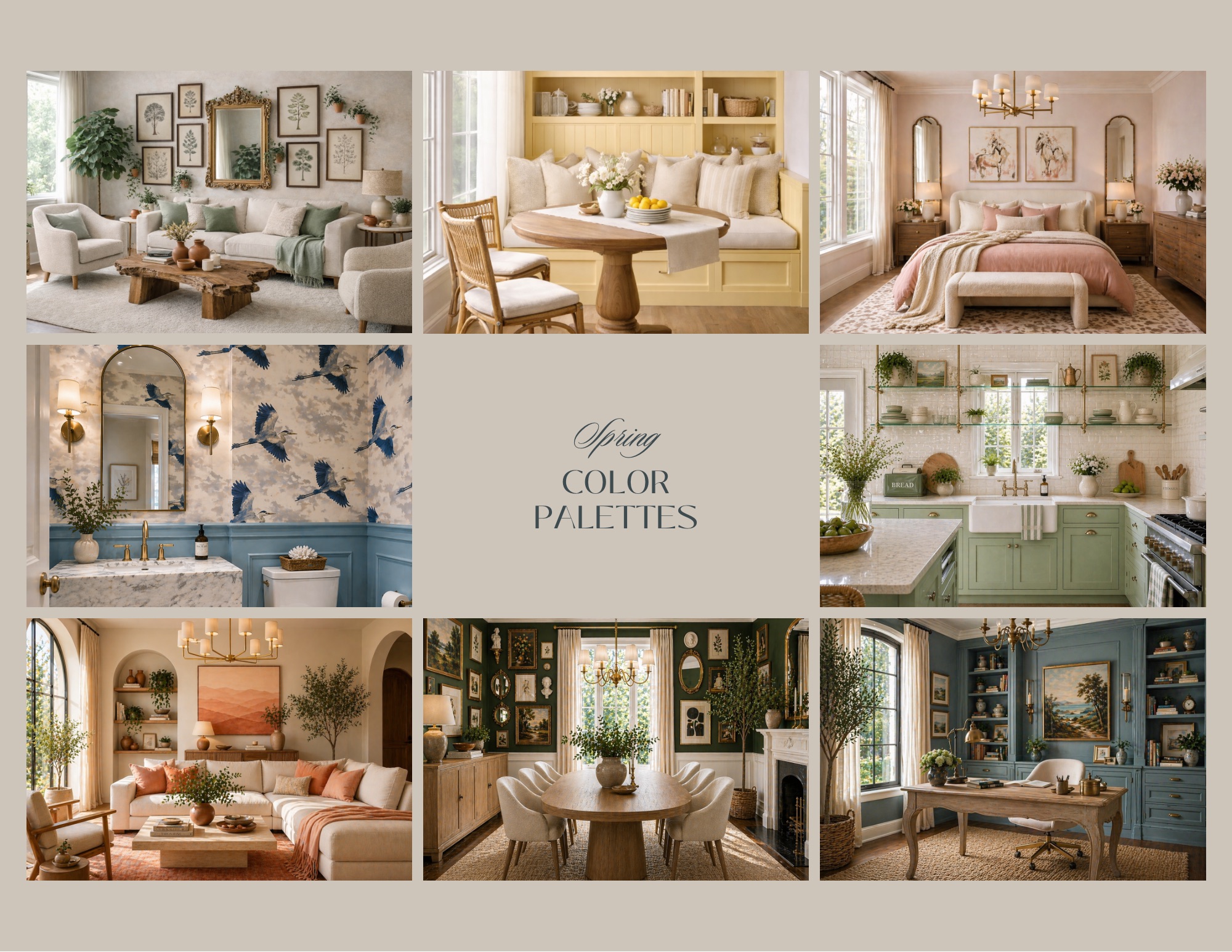 10 Spring Color Palettes to Transform Your Home This Season