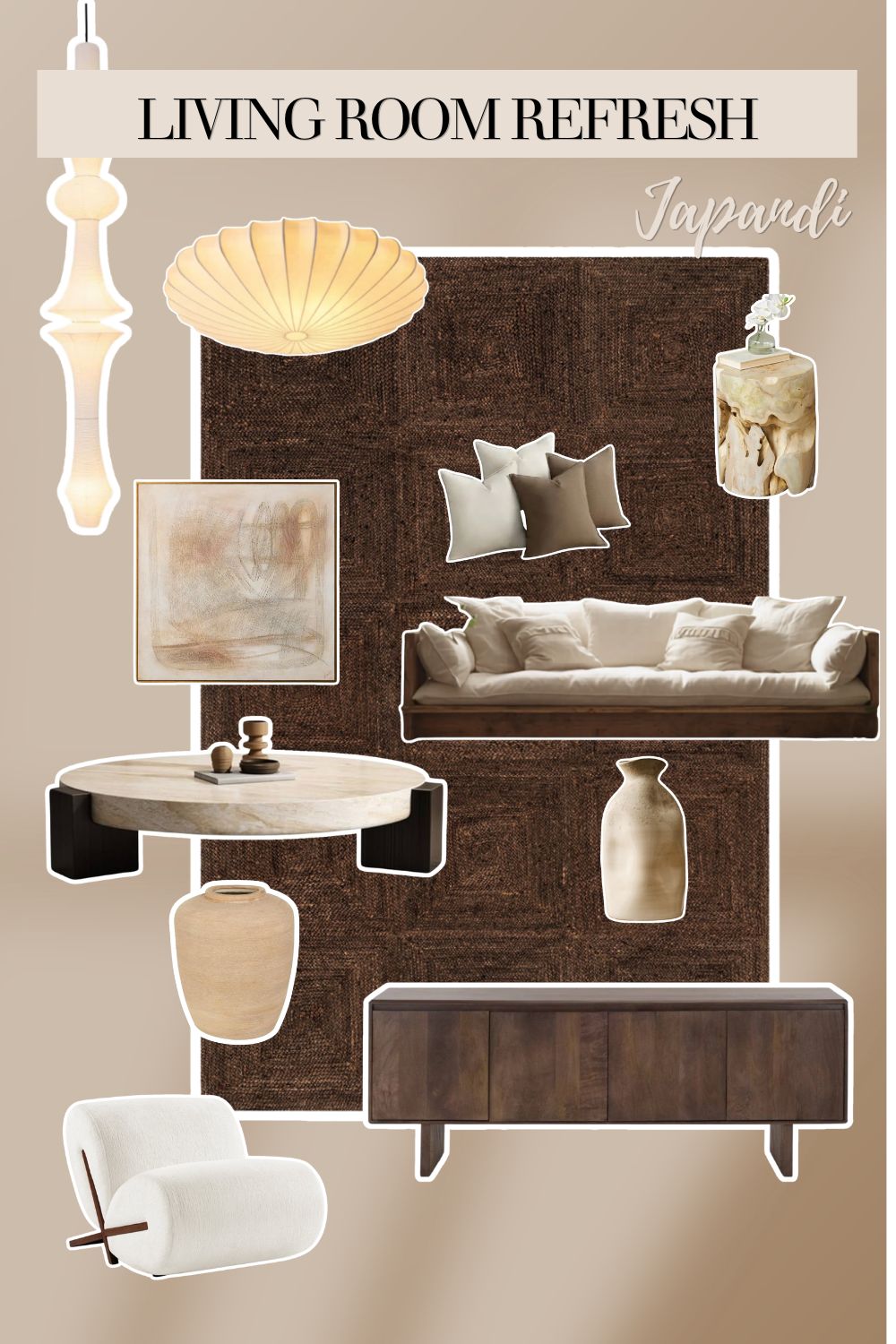 Japandi Living Room Edit